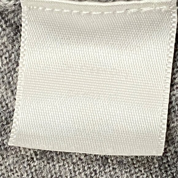 Talbots Pure Italian Merino Wool Open Cardigan Sweater S light gray neutral - Picture 3 of 7